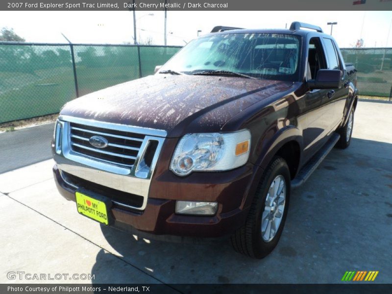Dark Cherry Metallic / Dark Charcoal 2007 Ford Explorer Sport Trac Limited