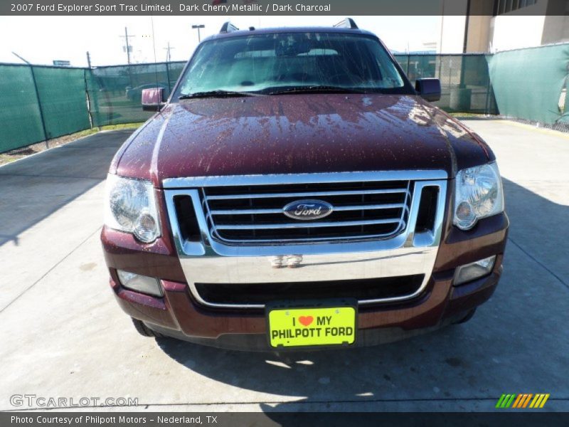 Dark Cherry Metallic / Dark Charcoal 2007 Ford Explorer Sport Trac Limited