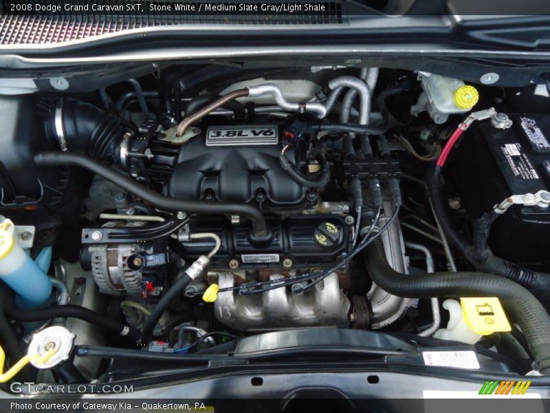 Stone White / Medium Slate Gray/Light Shale 2008 Dodge Grand Caravan SXT