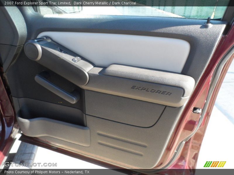 Dark Cherry Metallic / Dark Charcoal 2007 Ford Explorer Sport Trac Limited