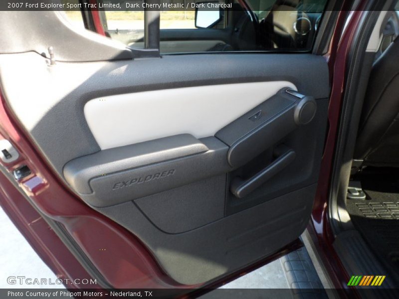 Dark Cherry Metallic / Dark Charcoal 2007 Ford Explorer Sport Trac Limited