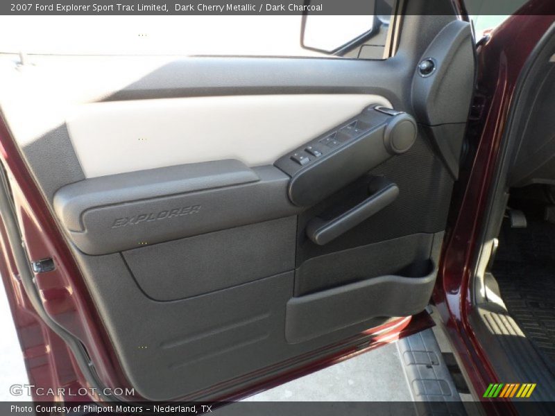 Dark Cherry Metallic / Dark Charcoal 2007 Ford Explorer Sport Trac Limited