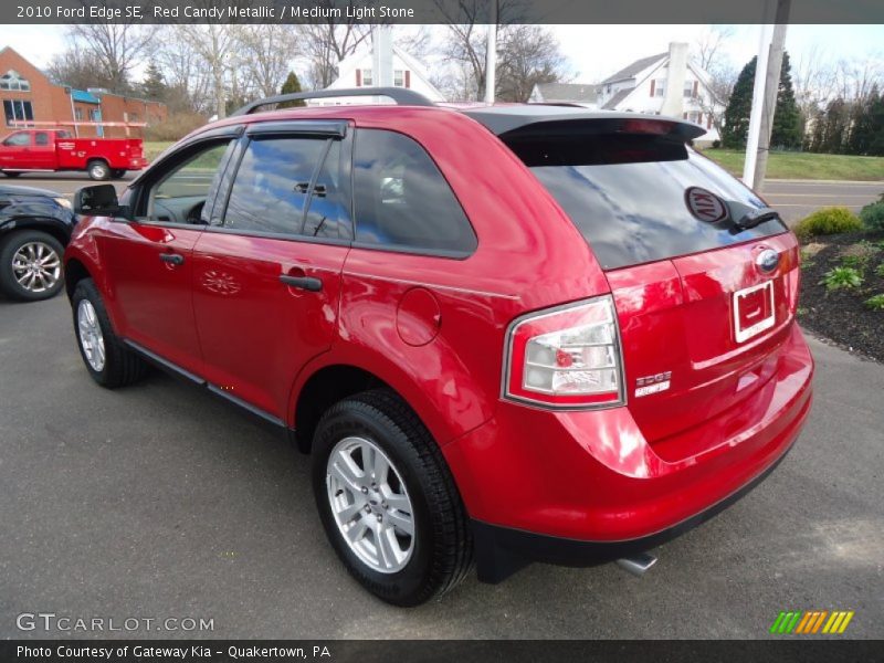 Red Candy Metallic / Medium Light Stone 2010 Ford Edge SE