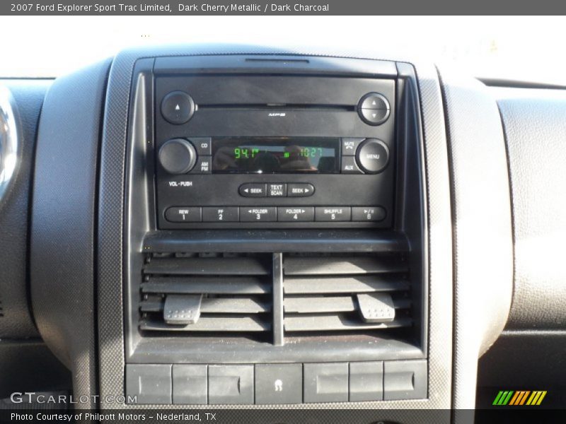 Dark Cherry Metallic / Dark Charcoal 2007 Ford Explorer Sport Trac Limited