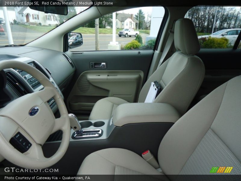 Red Candy Metallic / Medium Light Stone 2010 Ford Edge SE