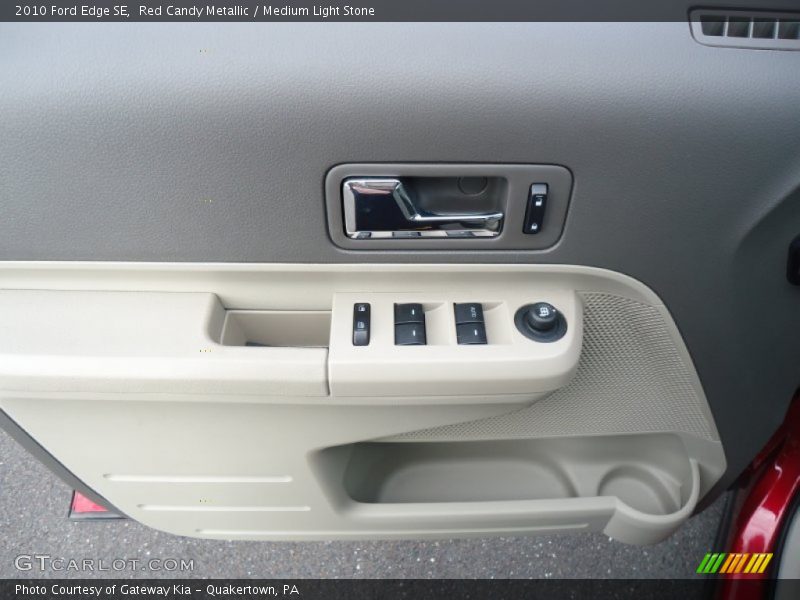 Red Candy Metallic / Medium Light Stone 2010 Ford Edge SE
