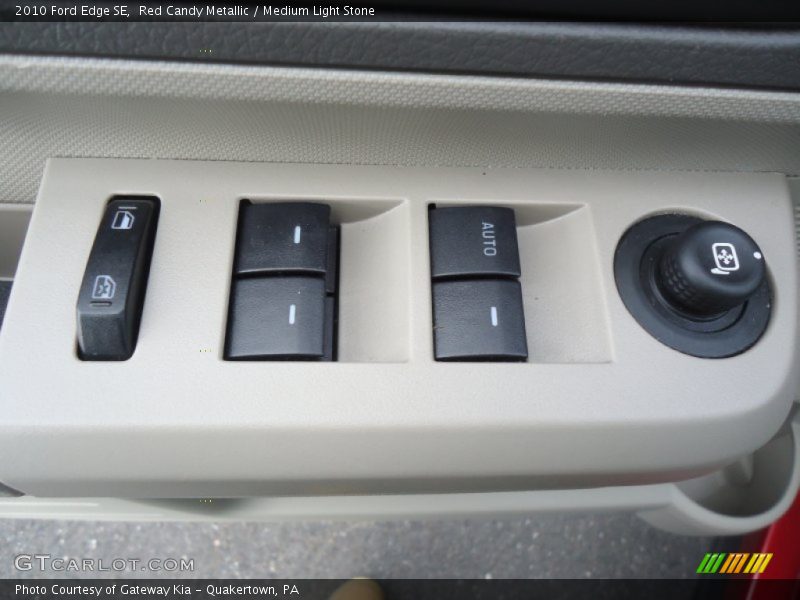 Red Candy Metallic / Medium Light Stone 2010 Ford Edge SE