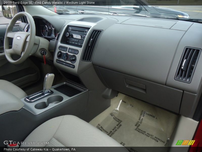Red Candy Metallic / Medium Light Stone 2010 Ford Edge SE