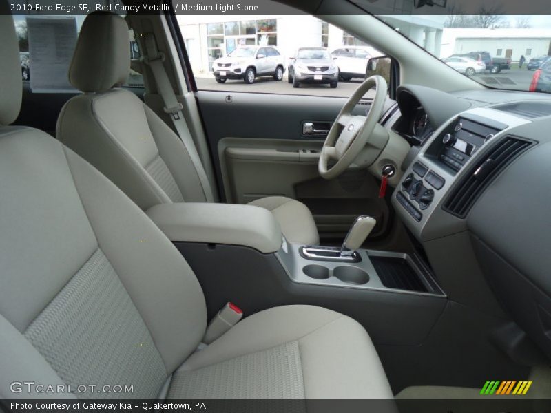 Red Candy Metallic / Medium Light Stone 2010 Ford Edge SE