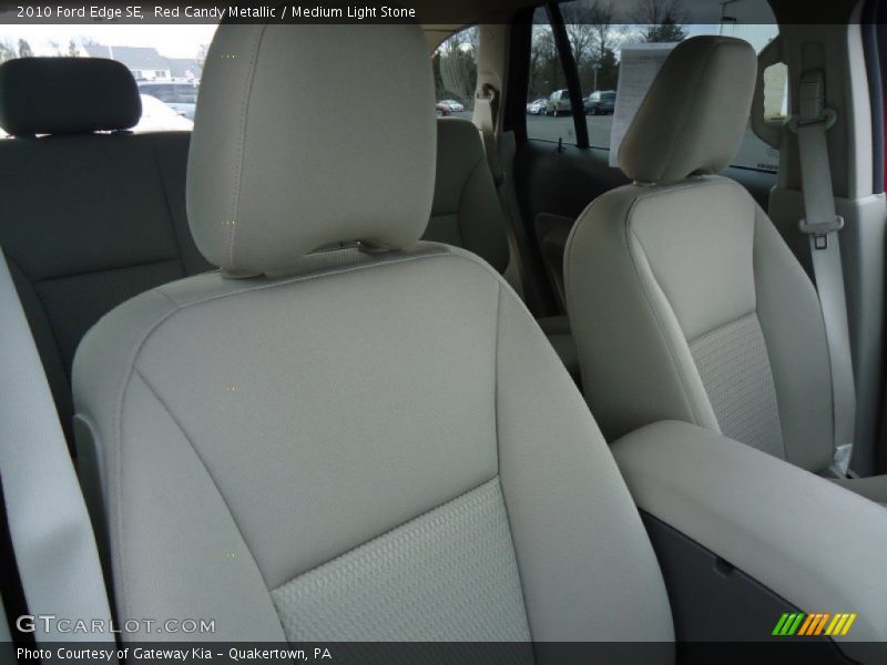 Red Candy Metallic / Medium Light Stone 2010 Ford Edge SE