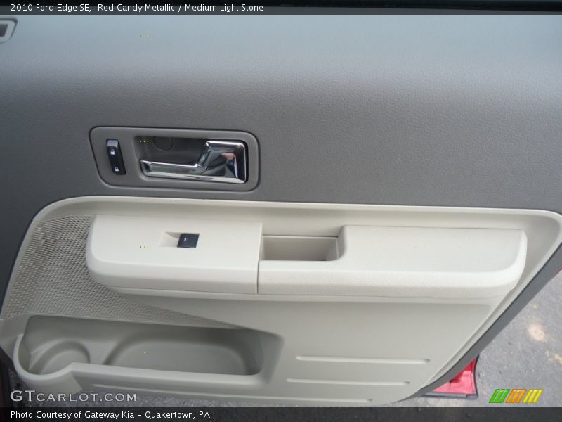 Red Candy Metallic / Medium Light Stone 2010 Ford Edge SE