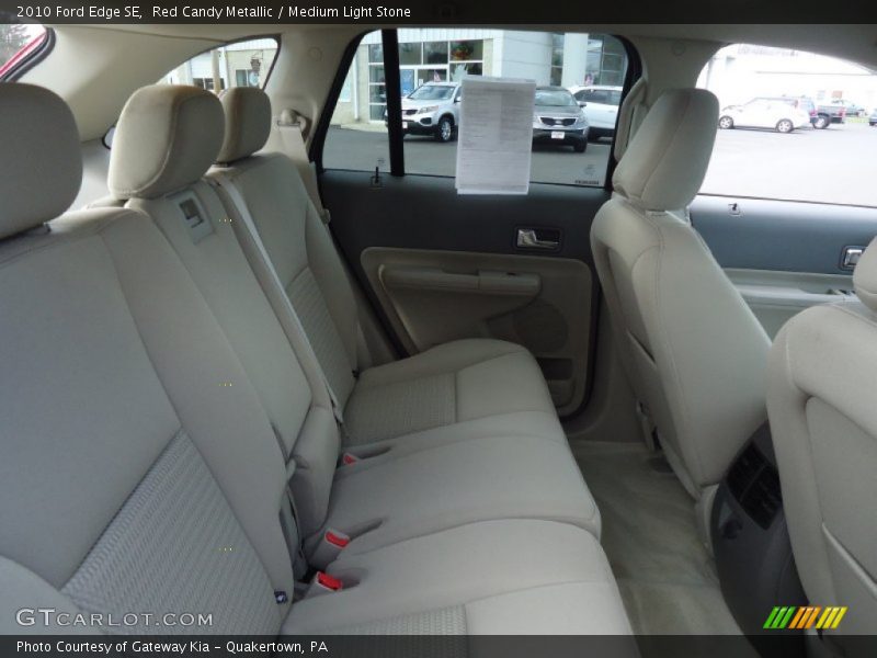 Red Candy Metallic / Medium Light Stone 2010 Ford Edge SE