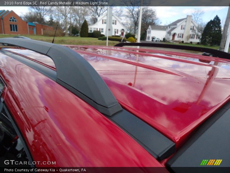 Red Candy Metallic / Medium Light Stone 2010 Ford Edge SE