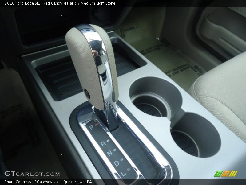 Red Candy Metallic / Medium Light Stone 2010 Ford Edge SE