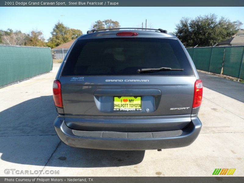 Steel Blue Pearlcoat / Taupe 2001 Dodge Grand Caravan Sport