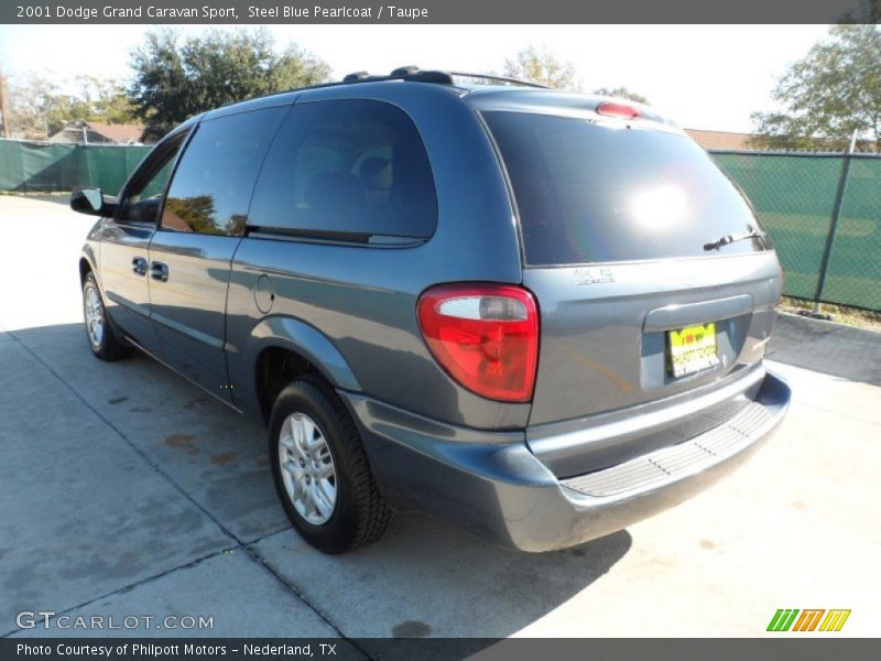 Steel Blue Pearlcoat / Taupe 2001 Dodge Grand Caravan Sport