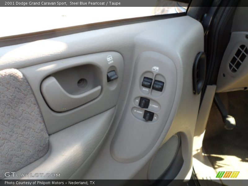 Steel Blue Pearlcoat / Taupe 2001 Dodge Grand Caravan Sport