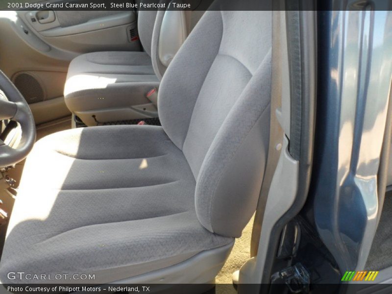 Steel Blue Pearlcoat / Taupe 2001 Dodge Grand Caravan Sport