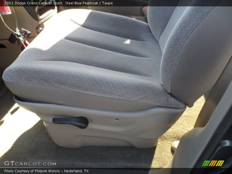 Steel Blue Pearlcoat / Taupe 2001 Dodge Grand Caravan Sport