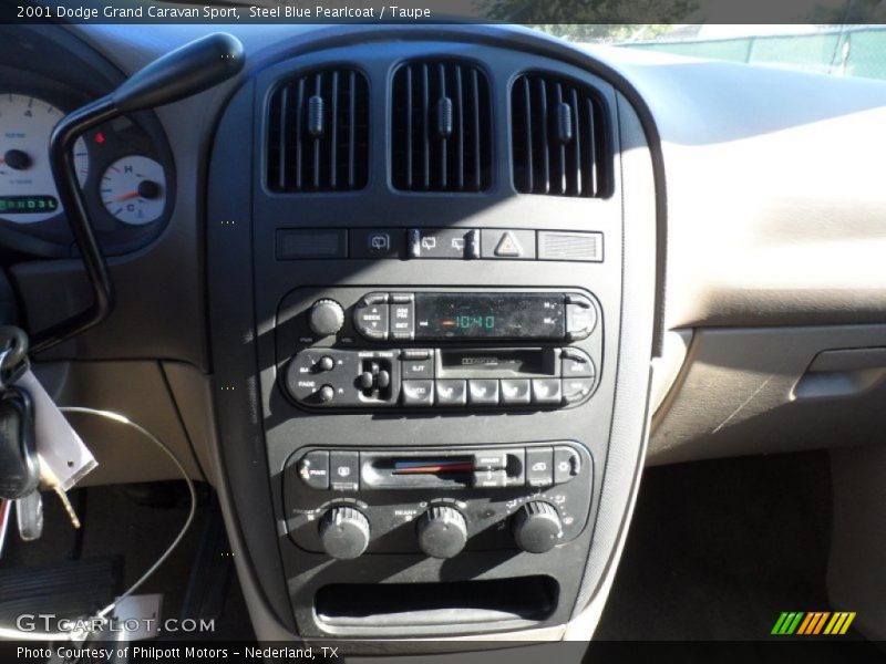 Steel Blue Pearlcoat / Taupe 2001 Dodge Grand Caravan Sport