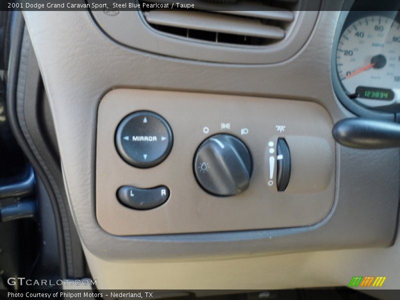 Steel Blue Pearlcoat / Taupe 2001 Dodge Grand Caravan Sport