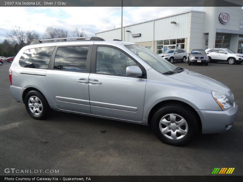 Silver / Gray 2007 Kia Sedona LX