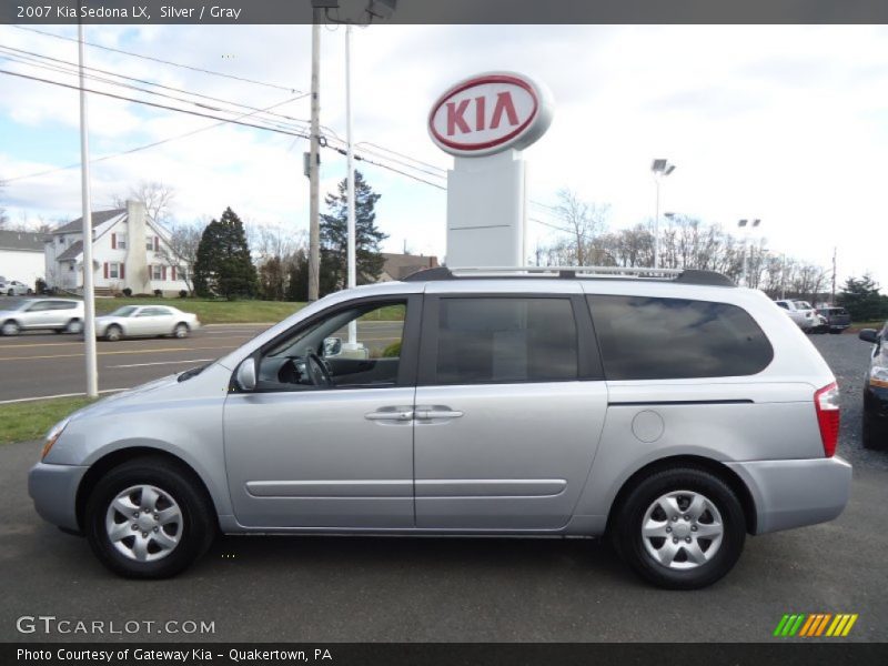 Silver / Gray 2007 Kia Sedona LX