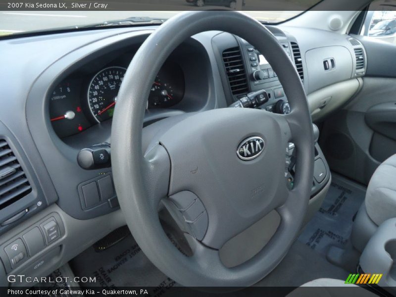 Silver / Gray 2007 Kia Sedona LX