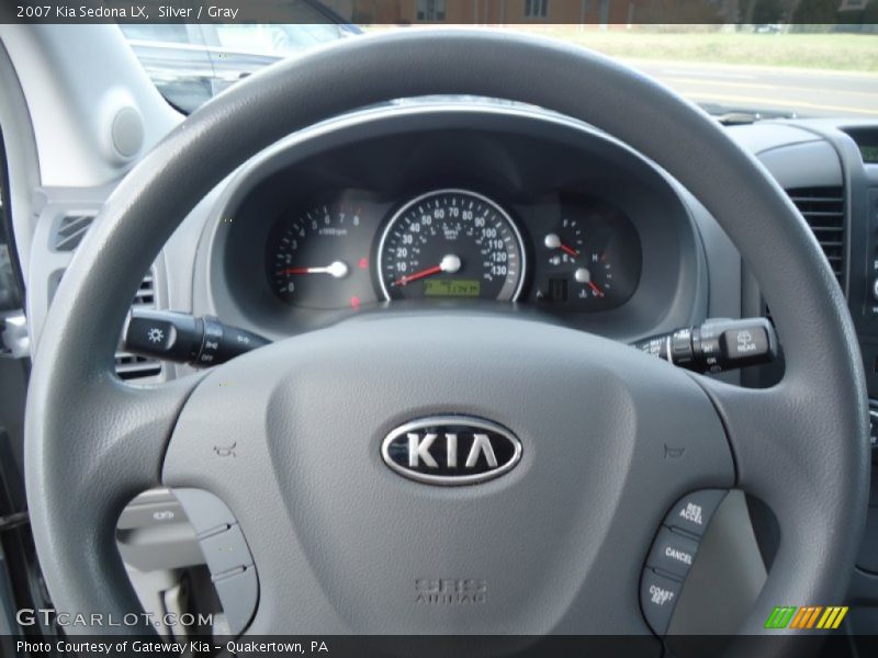 Silver / Gray 2007 Kia Sedona LX