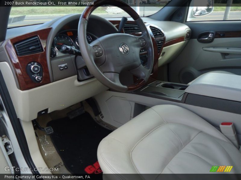 Frost White / Neutral 2007 Buick Rendezvous CXL