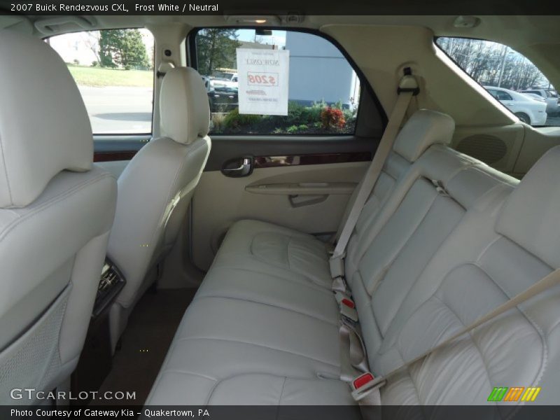 Frost White / Neutral 2007 Buick Rendezvous CXL