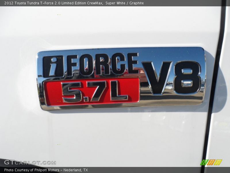 Super White / Graphite 2012 Toyota Tundra T-Force 2.0 Limited Edition CrewMax