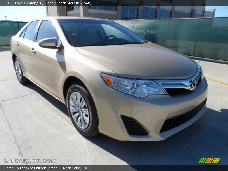 Sandy Beach Metallic / Ivory 2012 Toyota Camry LE