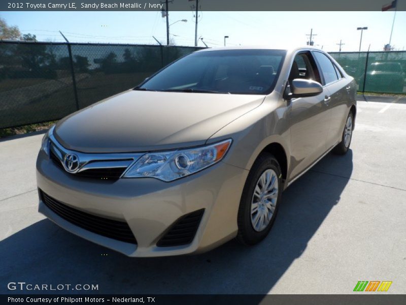 Sandy Beach Metallic / Ivory 2012 Toyota Camry LE