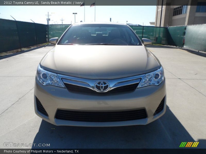 Sandy Beach Metallic / Ivory 2012 Toyota Camry LE