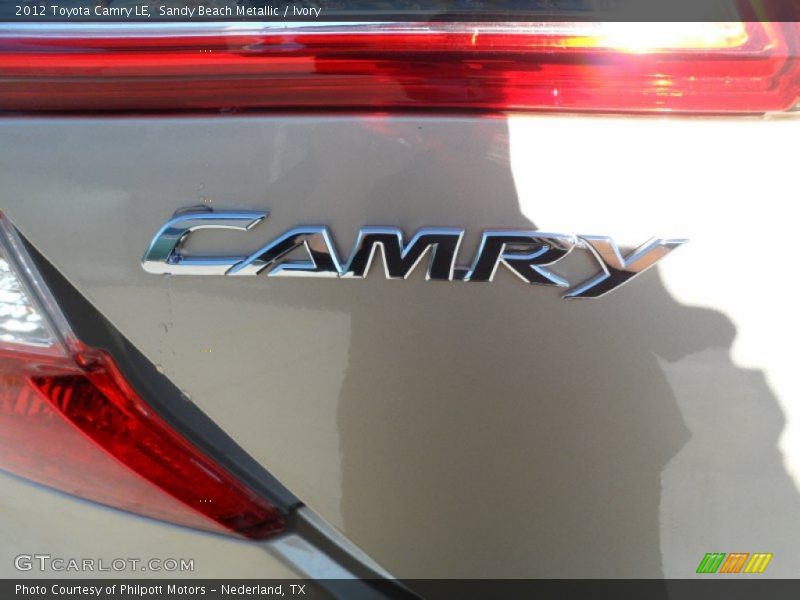 Sandy Beach Metallic / Ivory 2012 Toyota Camry LE