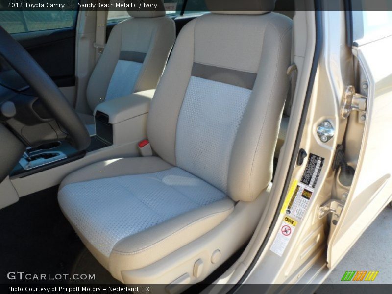 Sandy Beach Metallic / Ivory 2012 Toyota Camry LE