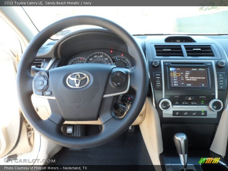 Sandy Beach Metallic / Ivory 2012 Toyota Camry LE
