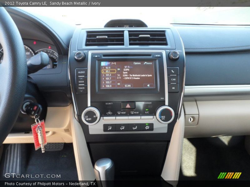 Sandy Beach Metallic / Ivory 2012 Toyota Camry LE
