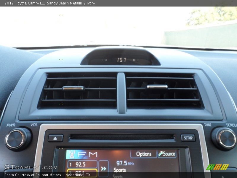 Sandy Beach Metallic / Ivory 2012 Toyota Camry LE