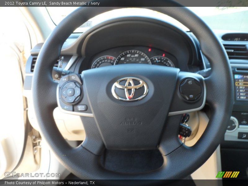 Sandy Beach Metallic / Ivory 2012 Toyota Camry LE