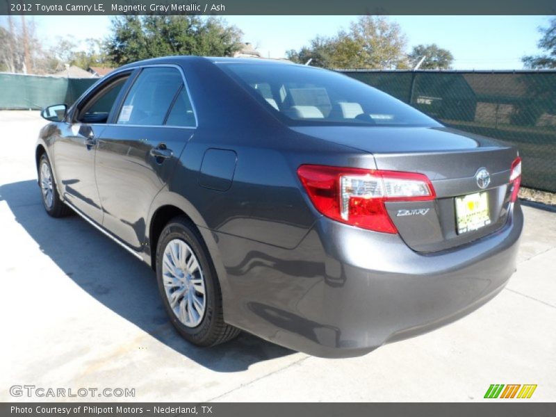 Magnetic Gray Metallic / Ash 2012 Toyota Camry LE