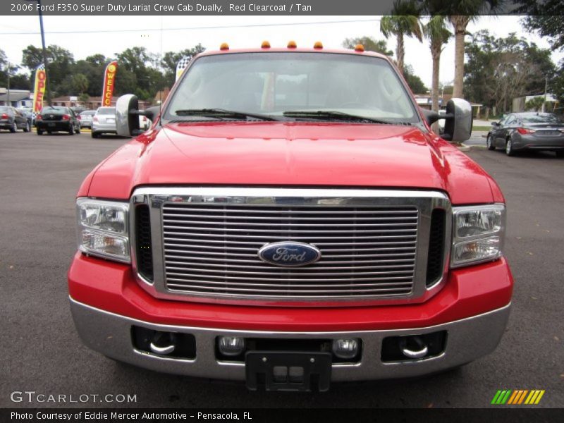 Red Clearcoat / Tan 2006 Ford F350 Super Duty Lariat Crew Cab Dually