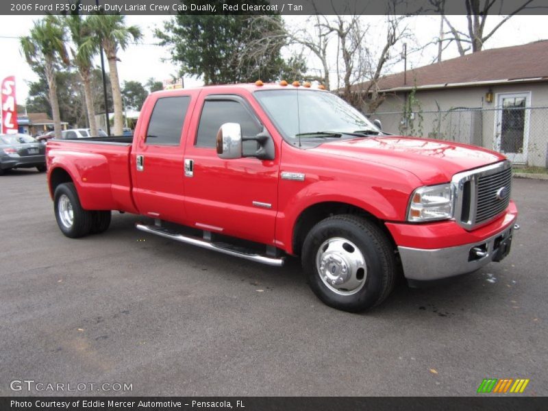 Red Clearcoat / Tan 2006 Ford F350 Super Duty Lariat Crew Cab Dually