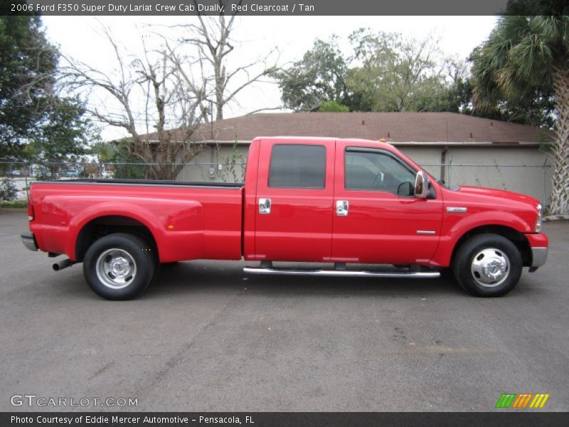 Red Clearcoat / Tan 2006 Ford F350 Super Duty Lariat Crew Cab Dually