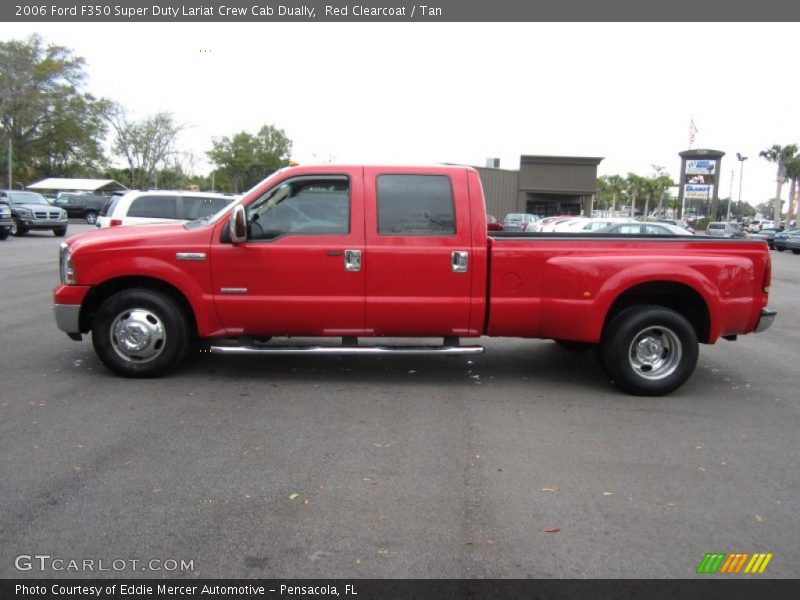 Red Clearcoat / Tan 2006 Ford F350 Super Duty Lariat Crew Cab Dually