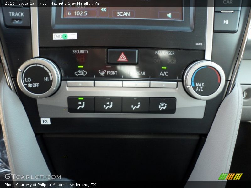 Magnetic Gray Metallic / Ash 2012 Toyota Camry LE