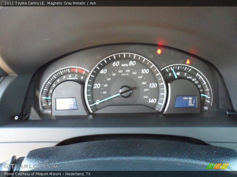 Magnetic Gray Metallic / Ash 2012 Toyota Camry LE