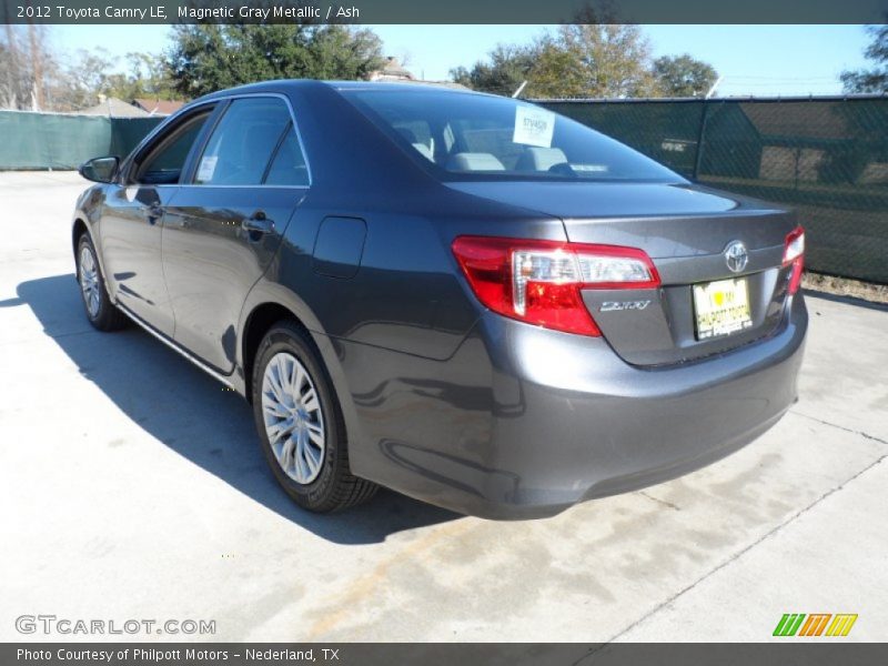 Magnetic Gray Metallic / Ash 2012 Toyota Camry LE