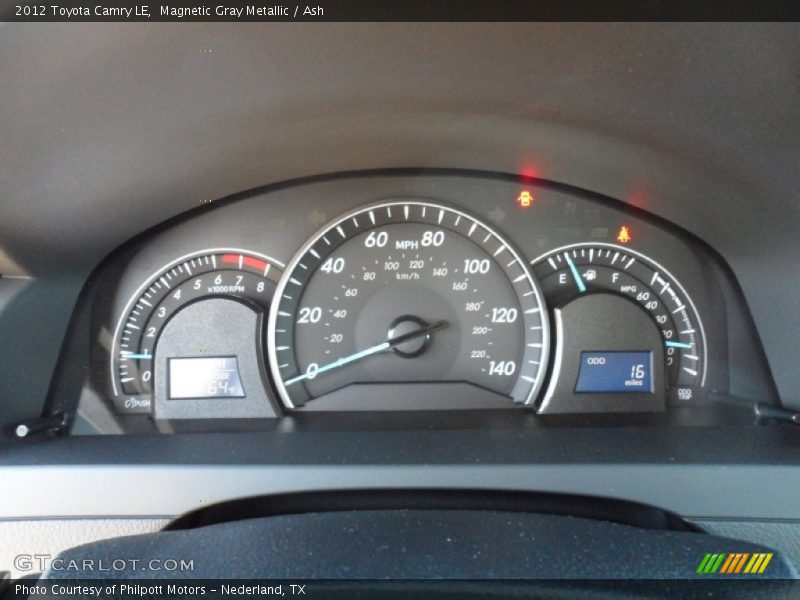 Magnetic Gray Metallic / Ash 2012 Toyota Camry LE